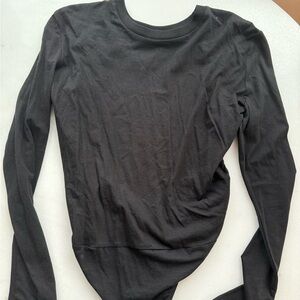 WeWoreWhat Open Back Black Bodysuit